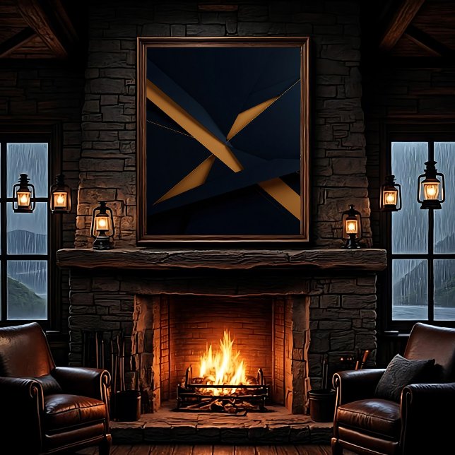 Toile Dark Gold Luxury (Créateur téléchargé)