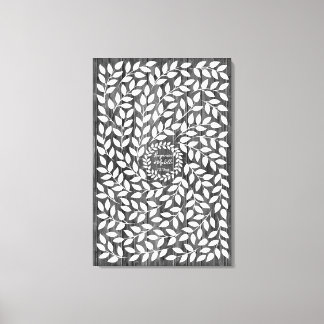 Toile Dark Laurel - 250 Signature Canvas Guest Book