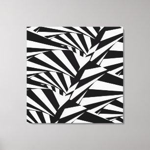 Toile d'art Abstraite en noir et blanc