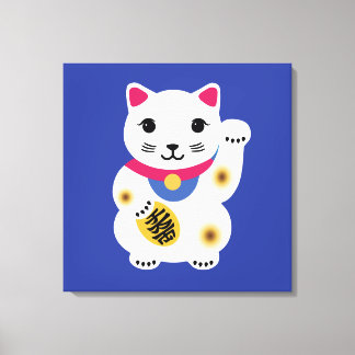 Toile d'art de chat Lucky