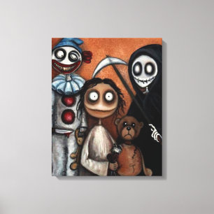 Toile d'art Déplaisant foncé Whimsical