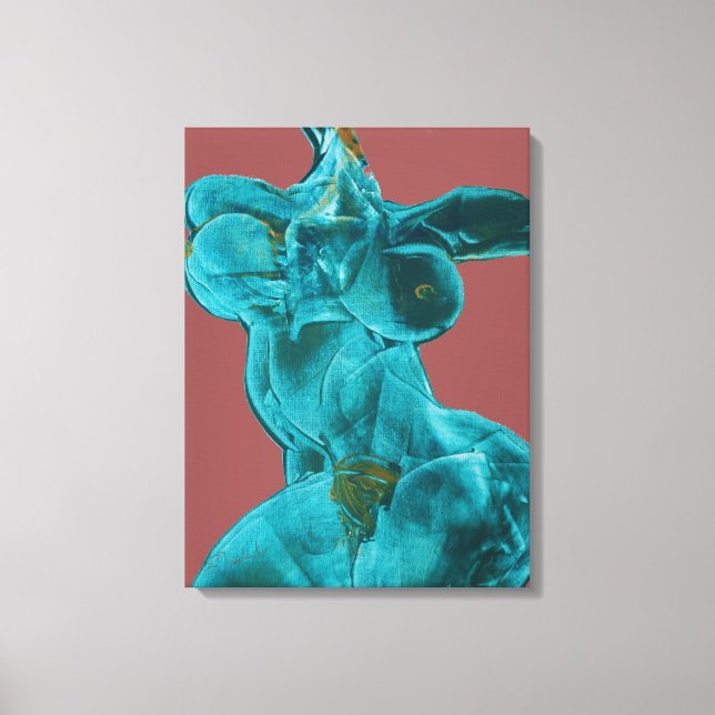 Toile d'art féminin en mouvement (Recto)