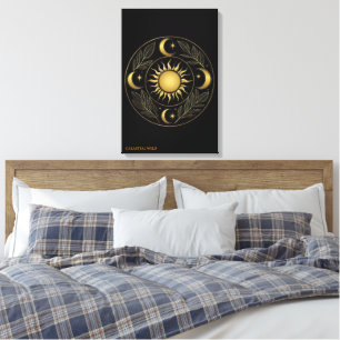 Toile d'art fin Mandala Solis sacré