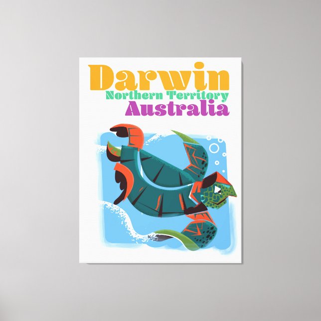 Toile Darwin, Territoire du Nord Australie affiche de vo (Recto)
