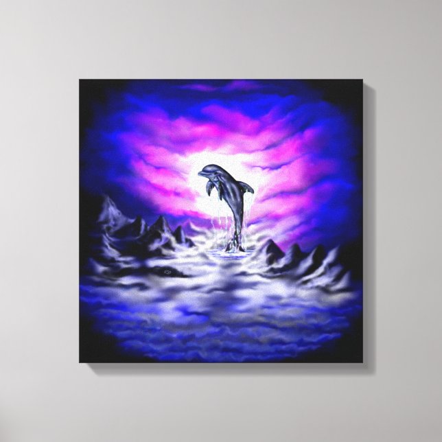 Toile Dauphin clair de lune (Recto)