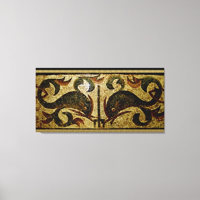 Toile Dauphins de Pompéi (Recto)