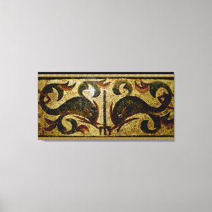 Toile Dauphins de Pompéi