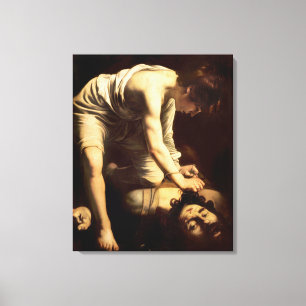 Toile David et Goliath - Caravaggio c.1610
