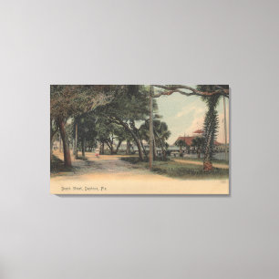 Toile Daytona, la Floride - vue de rue de plage