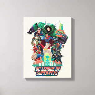 Toile DC League of Super-Pets à la bataille pour Metropo