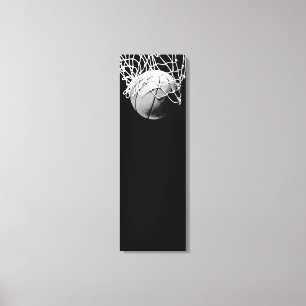 Toile de basketball vertical enroulée