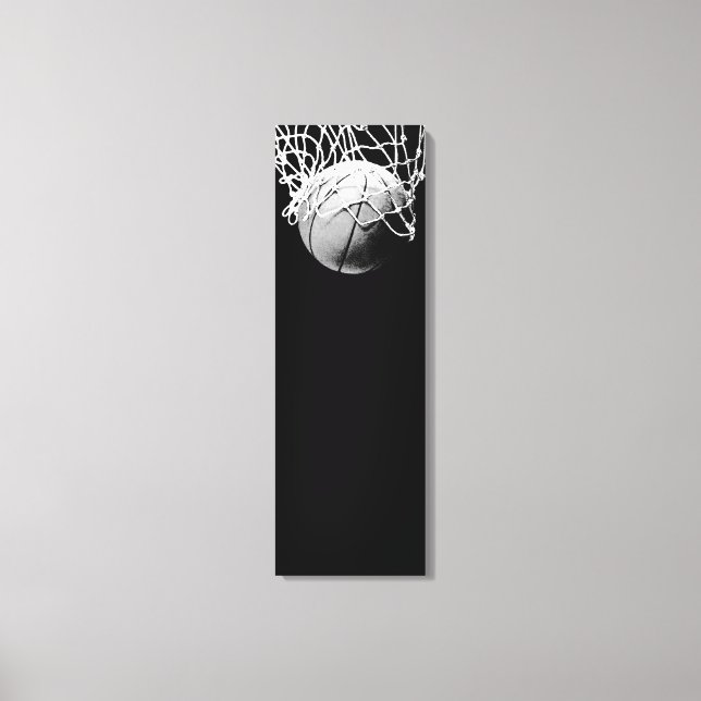 Toile de basketball vertical enroulée (Recto)