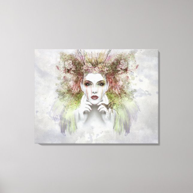 Toile De belles femmes avec papillon (Recto)