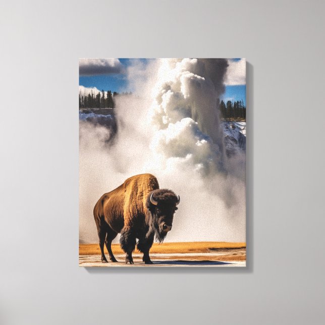 Toile de bison de Yellowstone (Recto)