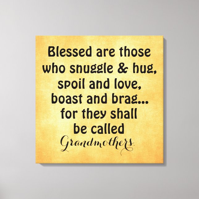 Toile de citation grand-mère (Recto)
