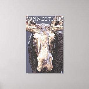 Toile De ConnecticutMoose fin