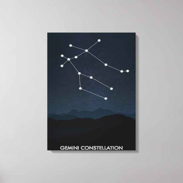 Toile de Constellation Gemini | Décoration De Cham (Recto)