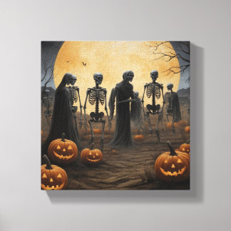 Toile de défilé de squelette d'Halloween