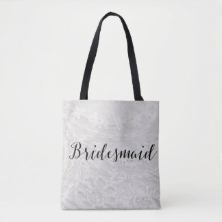Toile de dentelle de sac fourre-tout à demoiselle