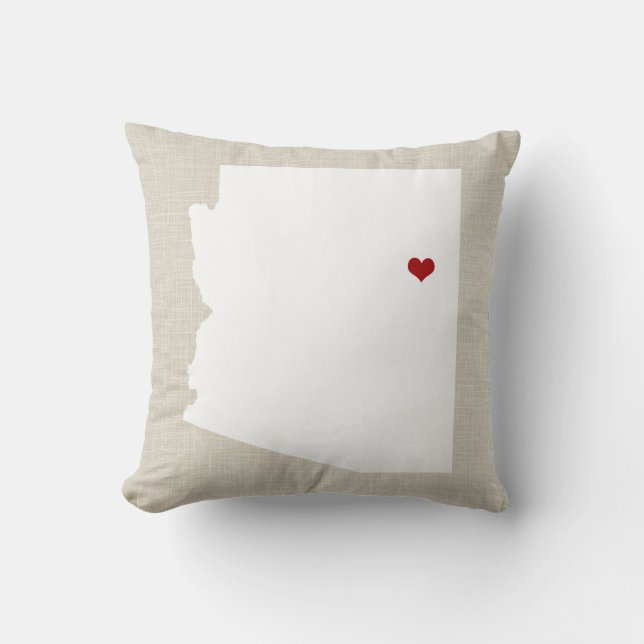 Toile de Faux de coussin d'état de l'Arizona (Recto)