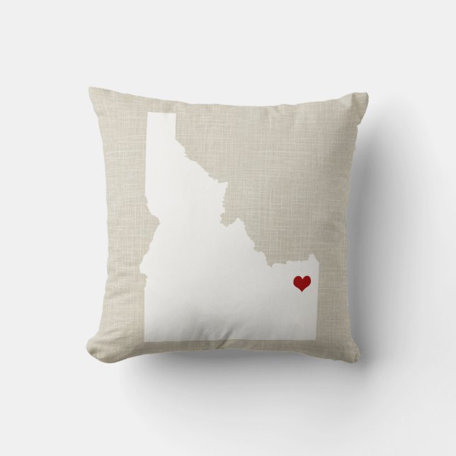 Toile de Faux de coussin d'état de l'Idaho (Recto)