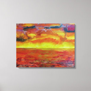Toile de fond de paysage de coucher de soleil