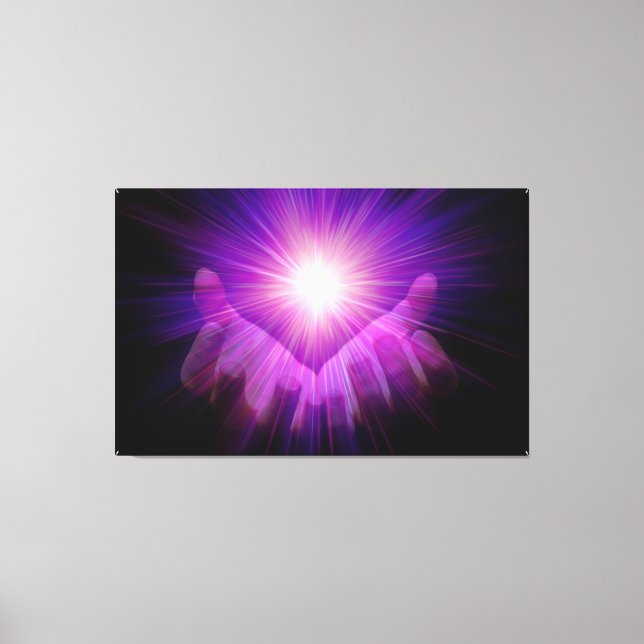 Toile de guérison de l'énergie violette par le gué (Recto)