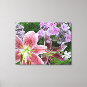 Toile de jolies fleurs - 4 panneaux