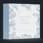 Toile de Jouy Baby Boy Binder<br><div class="desc">Stunning Toile de Jouy binder with a dusty blue elegant, french-inspired chinoiserie design. Featuring classic toile illustrations of baby items like teddy bears, rocking horses, and baby clothes, this invitation blends timeless sophistication with a charming nursery theme, perfect for celebrating the upcoming arrival of a baby boy, also the perfect...</div>