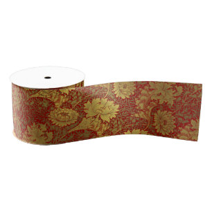 Toile de Jouy: classic and modern. Grosgrain Ribbon