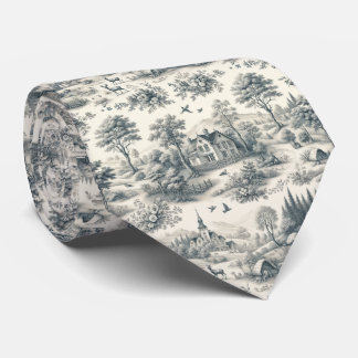 Toile de Jouy Countryside Neck Tie | Classic