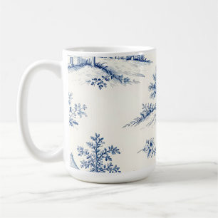 Toile de Jouy Countryside Seamless Pattern Coffee Mug