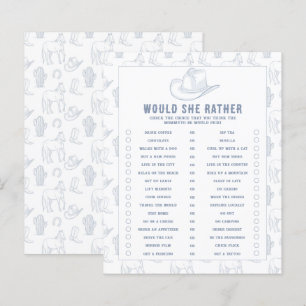 Toile De Jouy Cowboy - Would She Rather 