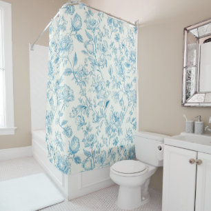 Toile de jouy French Chinoiseries Peonies Floral 