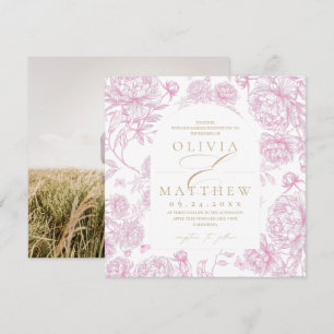  Toile De Jouy French Wedding  Invitation