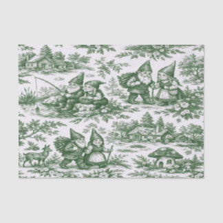 Toile de Jouy Gnome Tissue Paper