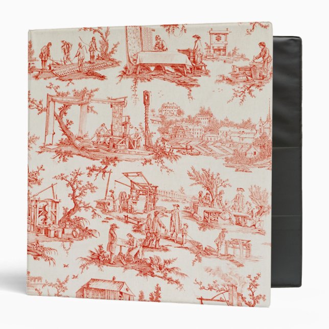 Toile de Jouy, illustrating the processes of manuf Binder (Front/Inside)