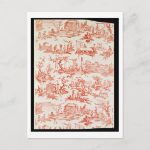 Toile de Jouy, illustrating the processes of manuf Postcard