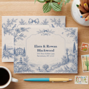 Toile de Jouy Lieu Histoire Enveloppe de Mariage