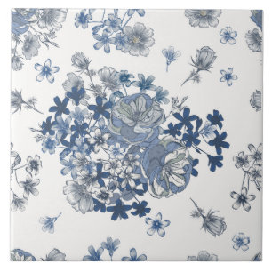 Toile-De-Jouy Pattern Tile
