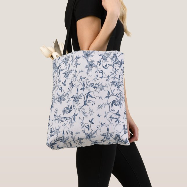 Toile De Jouy  Pattern Tote Bag (Close Up)