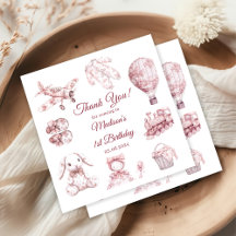 Toile De Jouy Pink Birthday Party