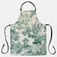 Toile de Jouy vert
