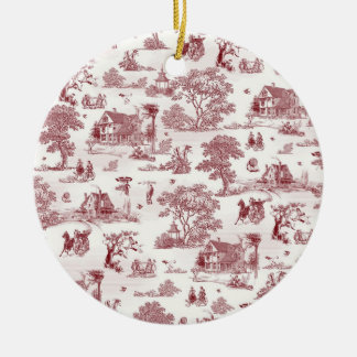 Toile De Jouy - Vintage Afternoon Ceramic Ornament