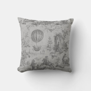 Toile de jouy Vintage Illustration Cushion