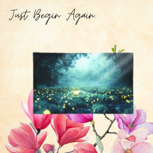 Toile de lanterne de la forêt nocturne