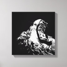 Toile de Lion Rocher Art mur