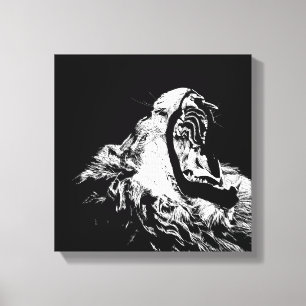 Toile de Lion Rocher Art mur