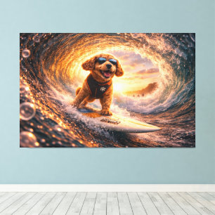 Toile de Luxe Cockapoo Surf – Ocean Dog Art