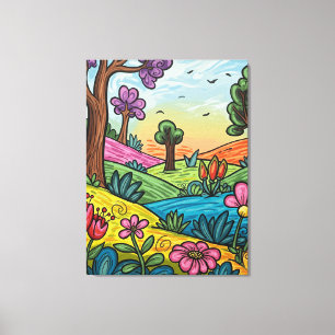 Toile de luxe encadrée 76 x 102 cm